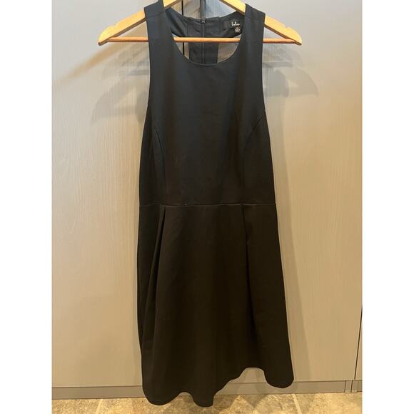 Lulus Dress Women XL Black Sleeveless Open Back Fit & Flare Party Cocktail Dress - Picture 5 of 11